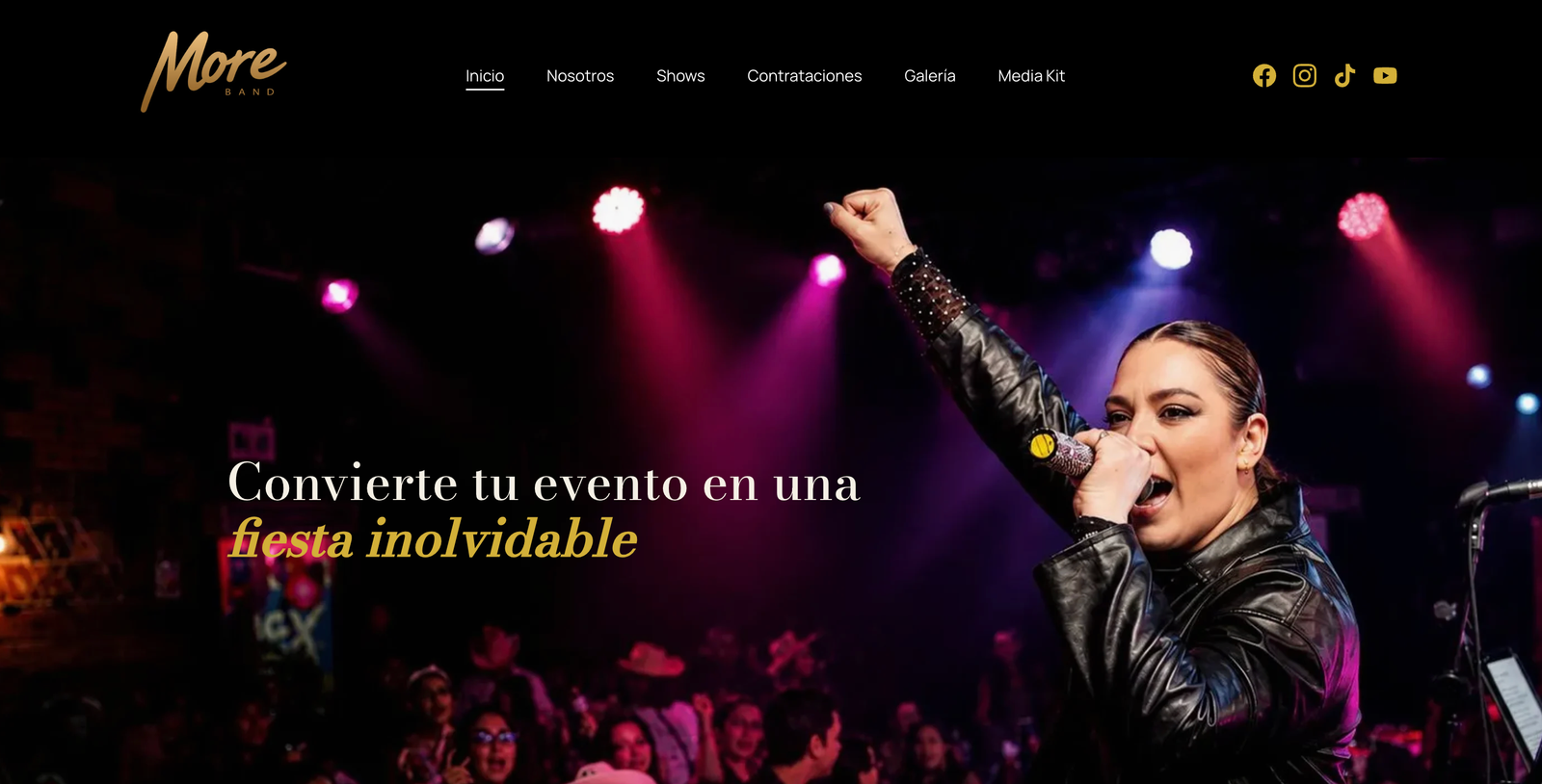 Página web de More Band